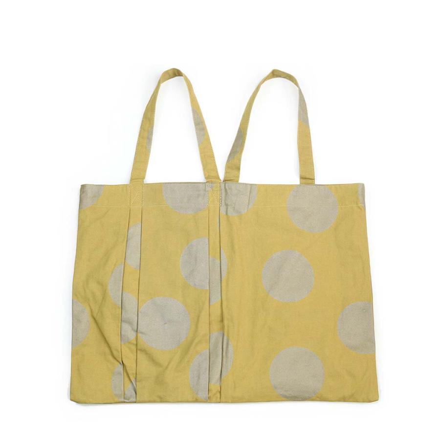 SEASIDE FREERIDE シーサイドフリーライド 09-B11-SFR433CVP AMR BAG アシンメトリー ドット トートバッグ イエロー×シルバー コットン バッグ トート A4 大… | seaside freeride | 01
