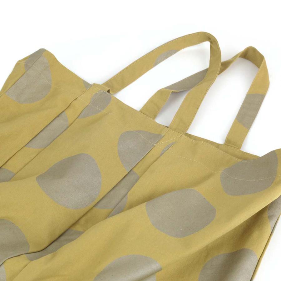 SEASIDE FREERIDE シーサイドフリーライド 09-B11-SFR433CVP AMR BAG アシンメトリー ドット トートバッグ イエロー×シルバー コットン バッグ トート A4 大… | seaside freeride | 02