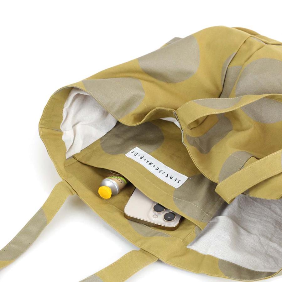 SEASIDE FREERIDE シーサイドフリーライド 09-B11-SFR433CVP AMR BAG アシンメトリー ドット トートバッグ イエロー×シルバー コットン バッグ トート A4 大… | seaside freeride | 03