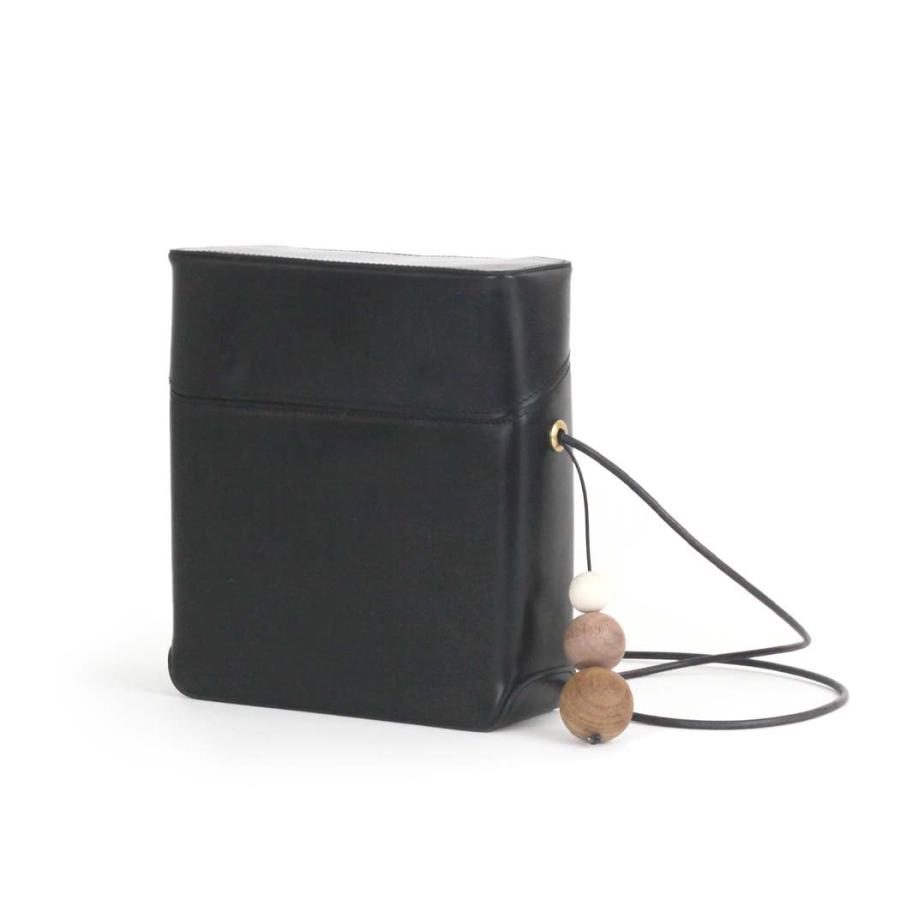 Sarah mu サラミュー BN-002 BK ボックス ショルダーバッグ ブラック レディース ショルダー バッグ レザー 本革 日本製 無地 斜め掛け 鞄 黒 | M_ | 01