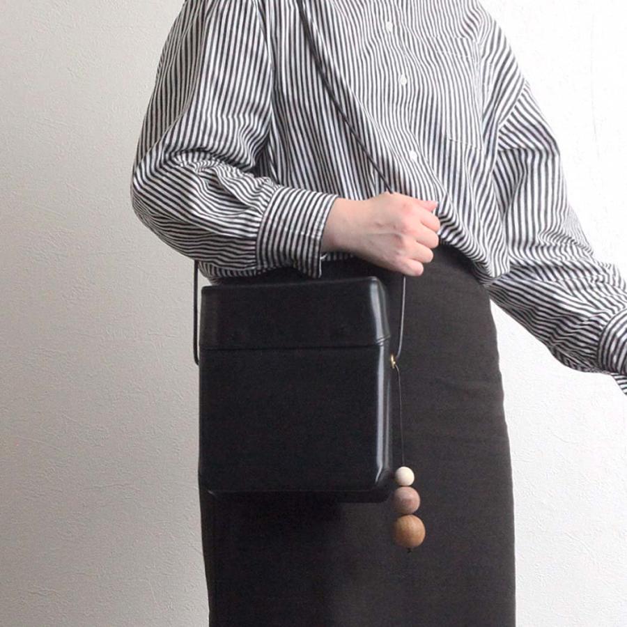 M_ Sarah mu サラミュー BN-002 BK ボックス ショルダーバッグ