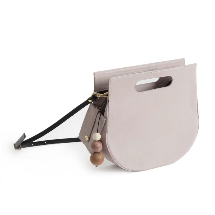 Sarah mu サラミュー BN-003 GRY 半丸トート & ショルダーバッグ グレージュ レディース ショルダー バッグ レザー 本革 日本製 トートバッグ 無地 斜め掛… | M_ | 02