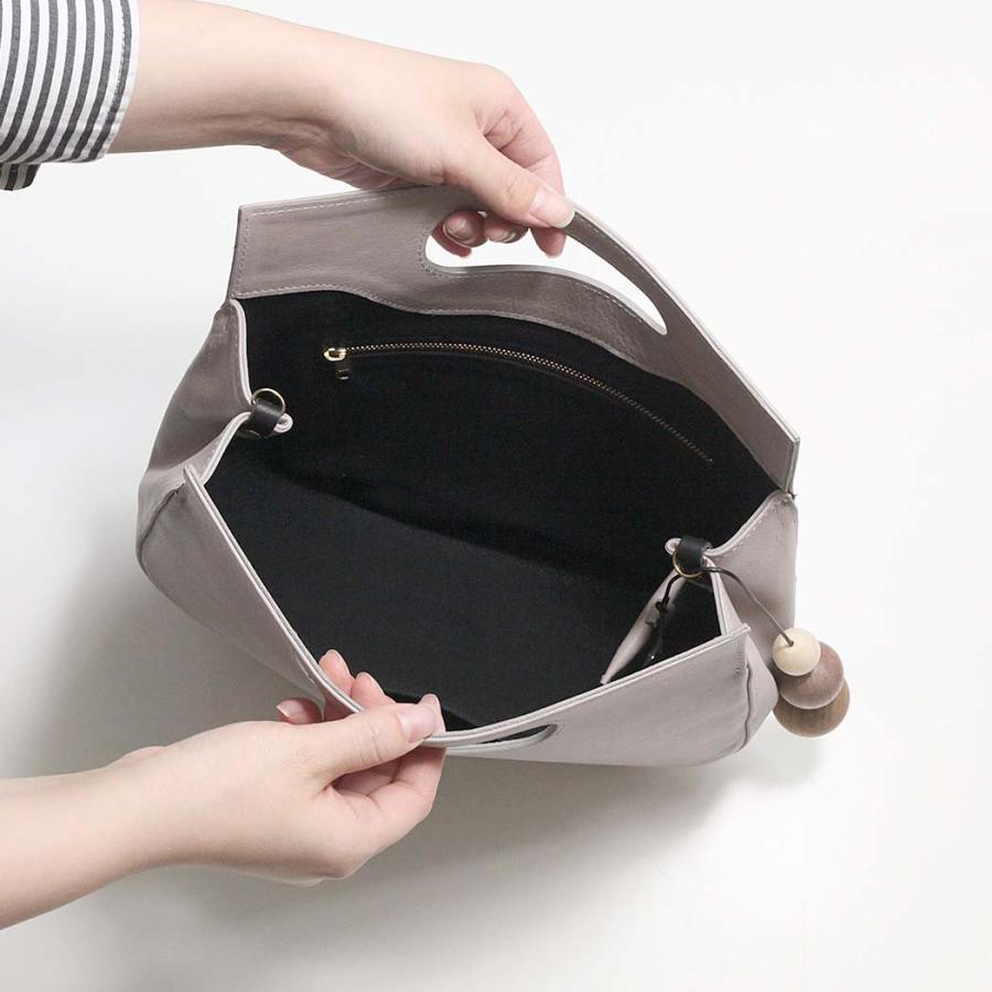 Sarah mu サラミュー BN-003 GRY 半丸トート & ショルダーバッグ グレージュ レディース ショルダー バッグ レザー 本革 日本製 トートバッグ 無地 斜め掛… | M_ | 06