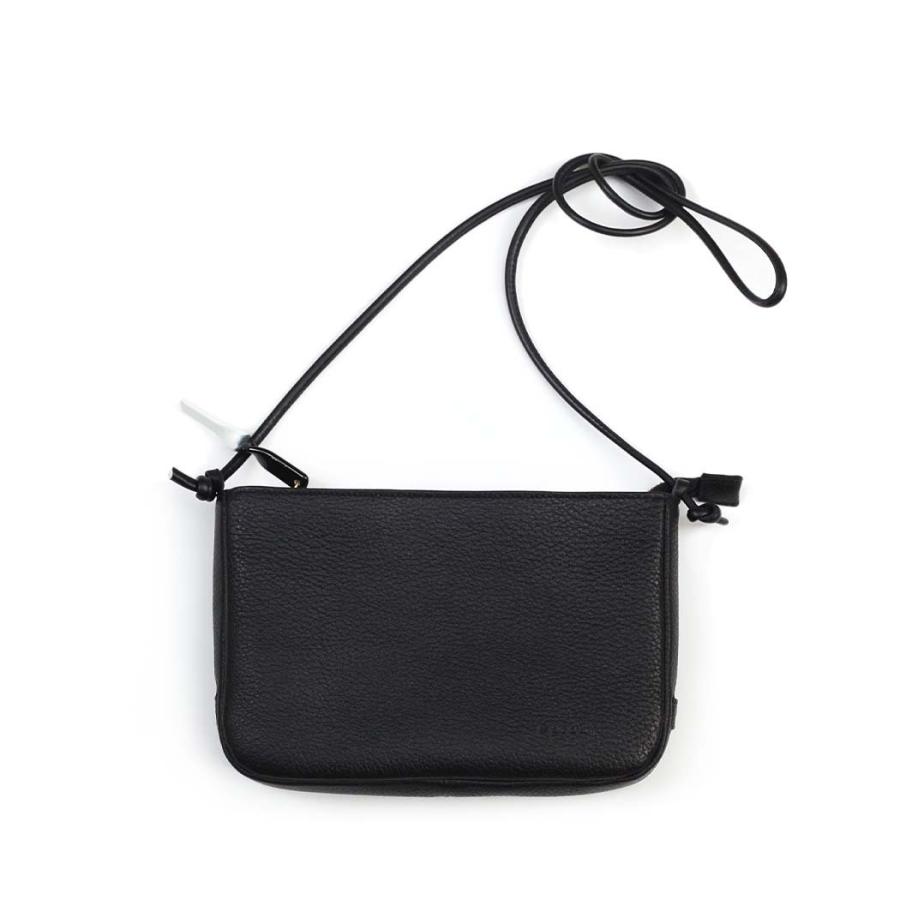 Sarah mu サラミュー BN-007 BK 横 サコッシュ ブラック レディース ショルダー バッグ レザー 本革 日本製 黒 無地 斜め掛け 鞄 ミニバッグ | M_