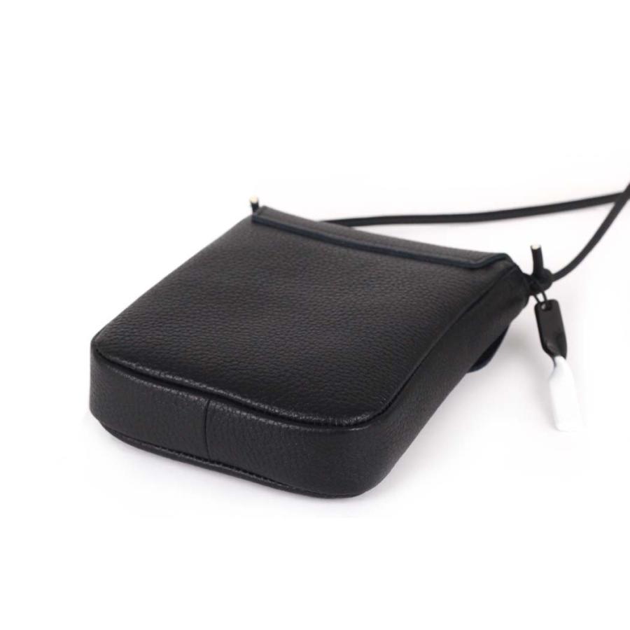 Sarah mu サラミュー BN-008 BK 縦 サコッシュ ブラック レディース ショルダー バッグ レザー 本革 日本製 黒 無地 斜め掛け 鞄 ミニバッグ | M_ | 04