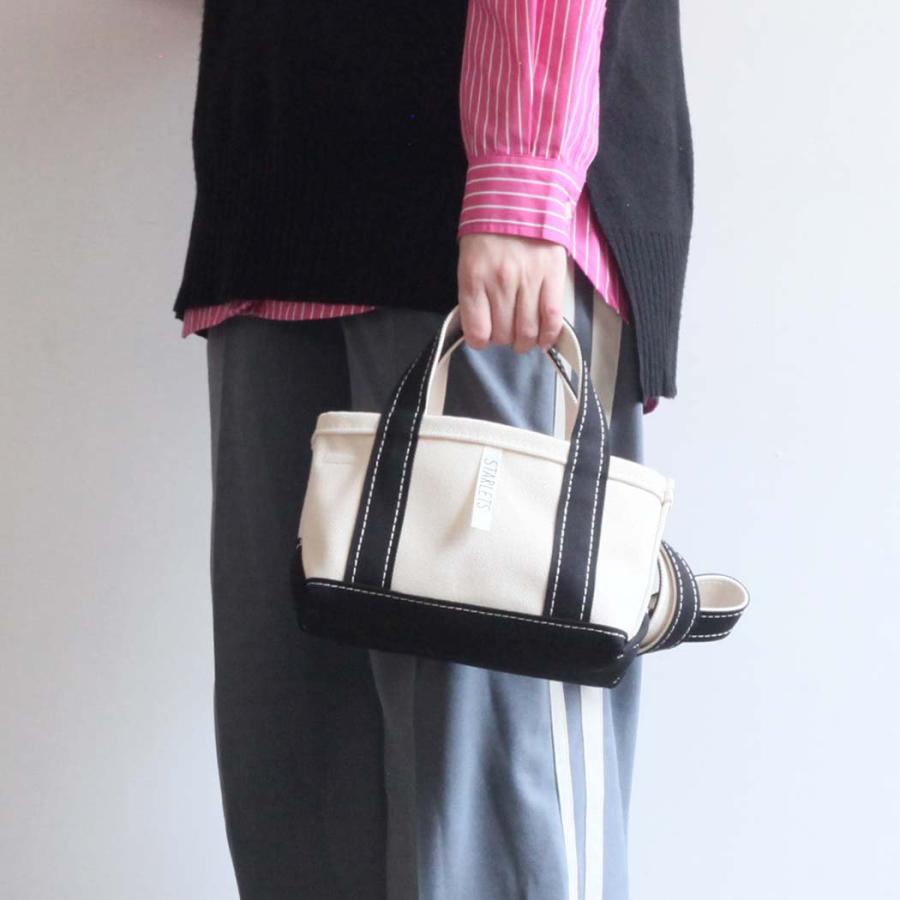 STARLETS スターレッツ S2201SS ショルダー付き ミニ トートバッグ キナリ × レッド ミニバッグ キャンバス トート ショルダー バッグ 鞄 レディース 小さい … | STARLETS | 08