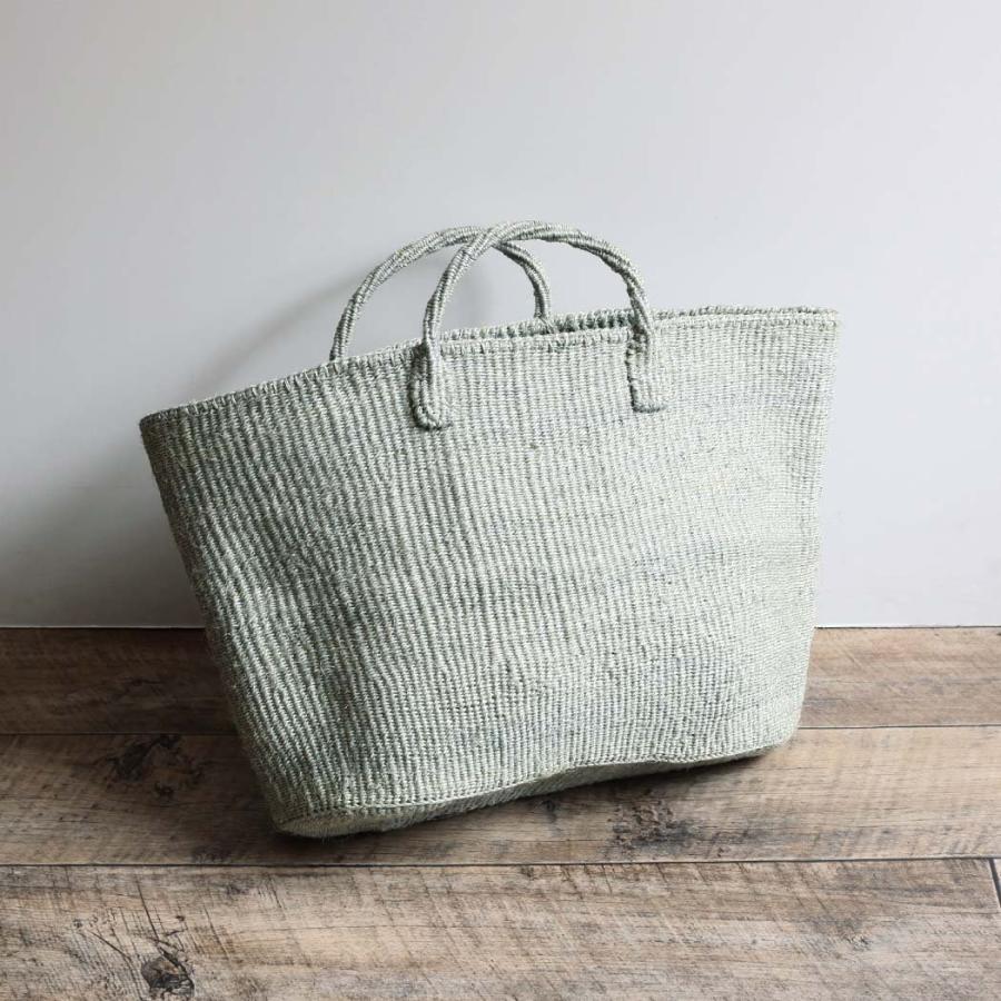 サイザル カゴバッグ 楕円L - グレー かごバッグ |  | 03