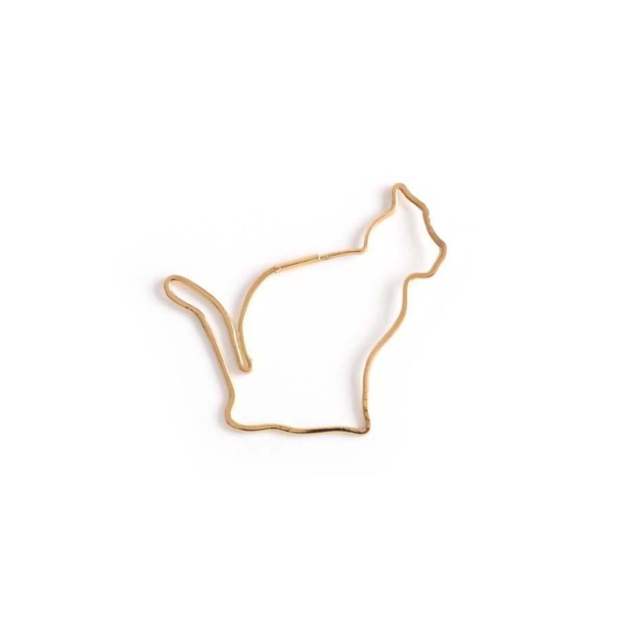 【廃番商品】hirondelle et pepin (イロンデールエペパン) / k18 hp-23fw-677 forme シルエット フープピアス - CAT (片耳タイプ) | hirondelle | 02