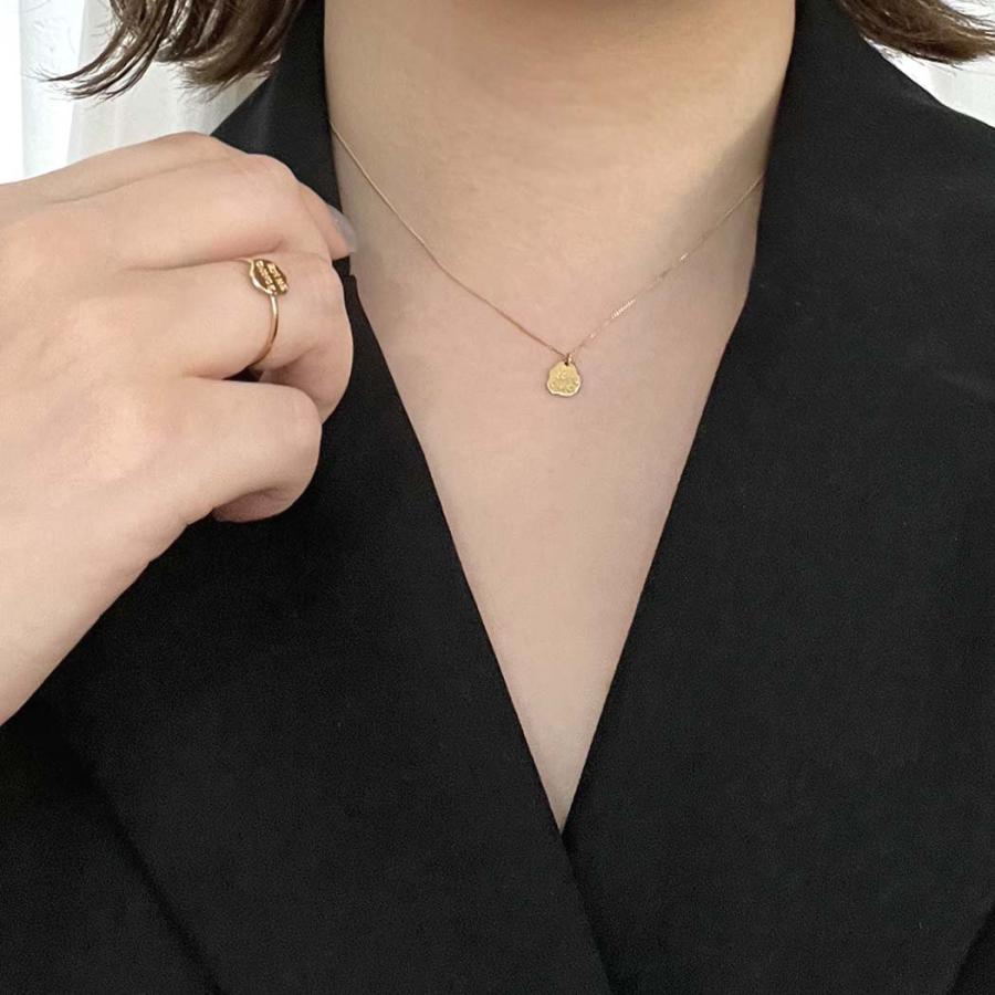 イロンデールエペパン hirondelle et pepin k18 hn-23fw-561 Bonne chance ネックレス 18金 新作 40cm チェーン 華奢 ゴールド 幸運 モチーフ レディース ジュ… | hirondelle | 06