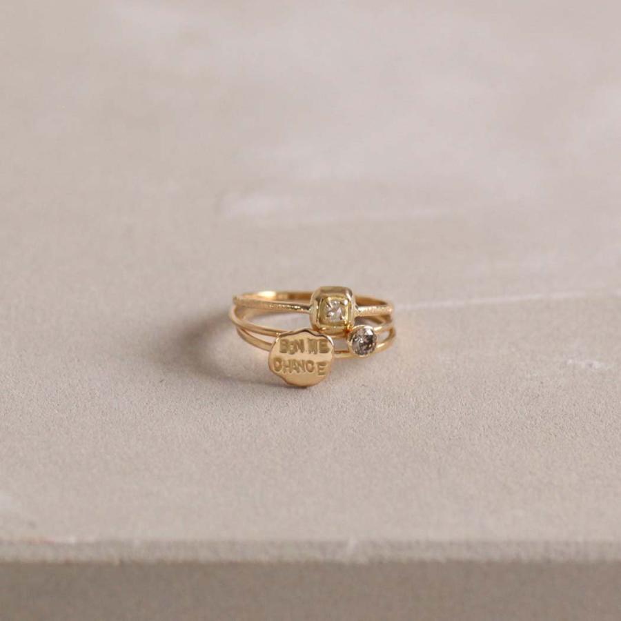 イロンデールエペパン hirondelle et pepin k18 hr-23fw-591 Bonne chance リング 18金 新作 指輪 華奢 ゴールド 幸運 モチーフ レディース ジュエリー アクセ… | hirondelle | 03