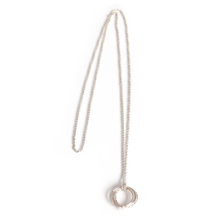 【廃番商品】hirondelle et pepin (イロンデールエペパン) / silver sr-23fw-54 trois 3連リング ロング ネックレス | hirondelle | 01
