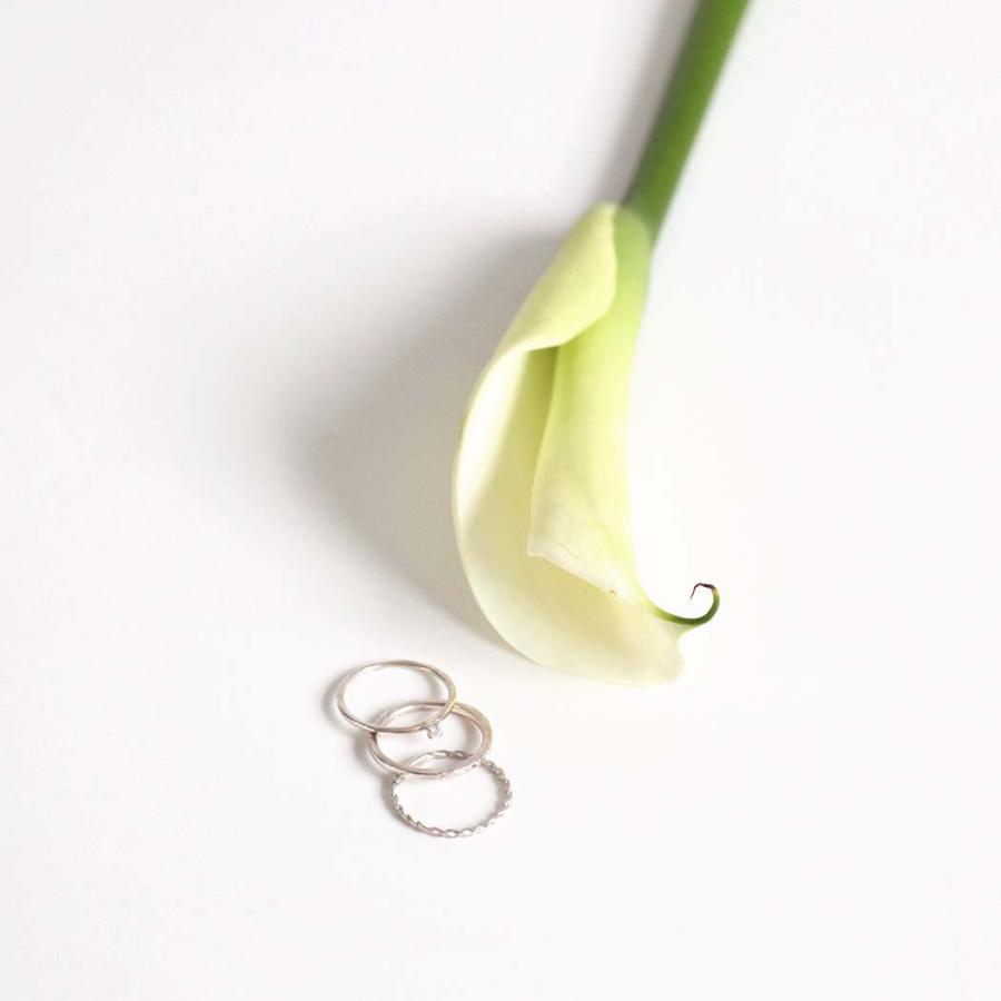 【廃番商品】hirondelle et pepin (イロンデールエペパン) / silver sr-23fw-54 trois 3連リング ロング ネックレス | hirondelle | 06