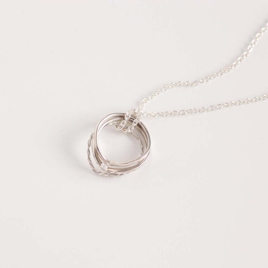 【廃番商品】hirondelle et pepin (イロンデールエペパン) / silver sr-23fw-54 trois 3連Vリング ロング ネックレス | hirondelle