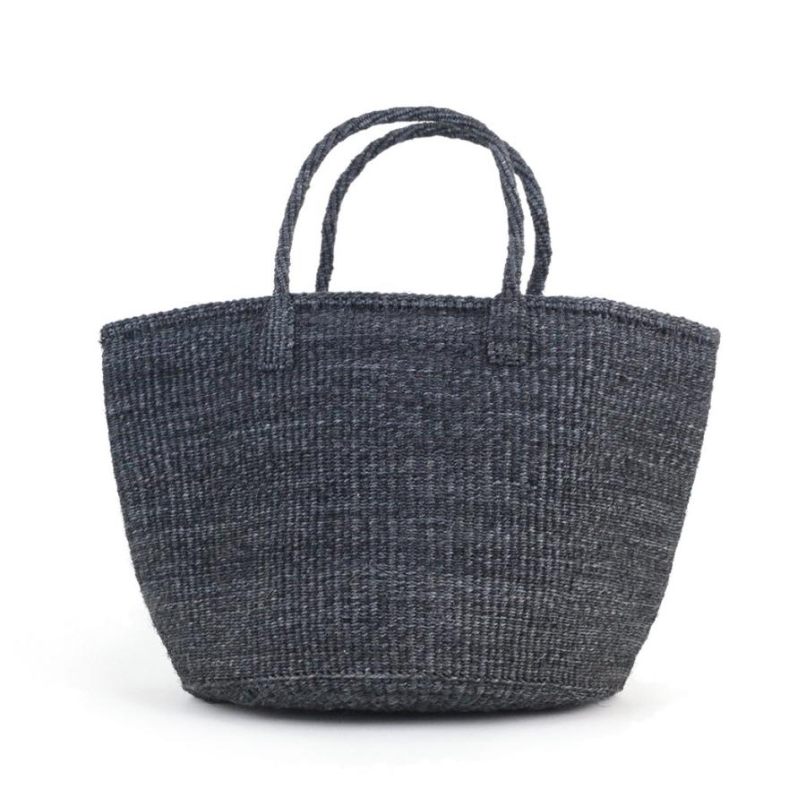 サイザル カゴバッグ ラウンド M K1104-13 ダークグレー A4 レディース カゴバッグ 12インチ プチギフト お祝い 贈り物 ポイント 消化 買いまわり プレゼント … | 