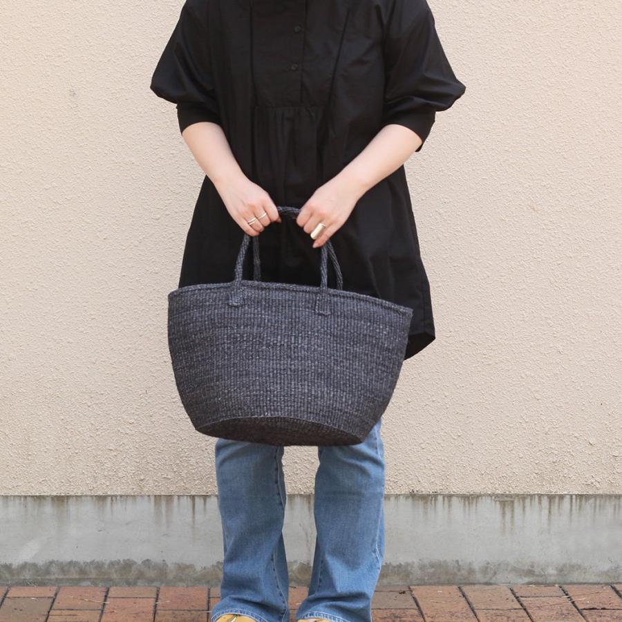 サイザル カゴバッグ ラウンド M K1104-13 ダークグレー A4 レディース カゴバッグ 12インチ プチギフト お祝い 贈り物 ポイント 消化 買いまわり プレゼント … |  | 03