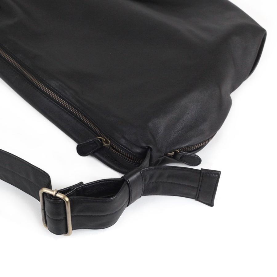 SEASIDE FREERIDE シーサイドフリーライド22B-SFR129 LARIC BAG レザー ショルダー バッグ ブラック レディース バッグ 軽量 軽い大きい 肩掛け ショルダー 大… | seaside freeride | 03