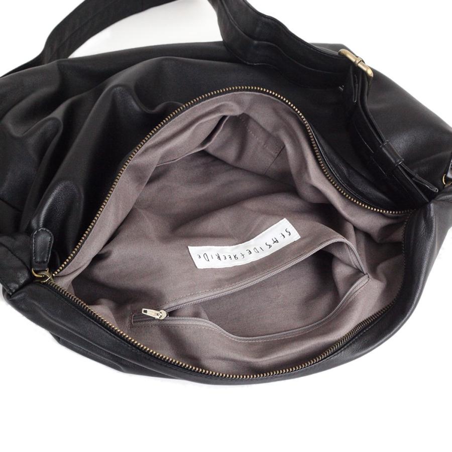 SEASIDE FREERIDE シーサイドフリーライド22B-SFR129 LARIC BAG レザー ショルダー バッグ ブラック レディース バッグ 軽量 軽い大きい 肩掛け ショルダー 大… | seaside freeride | 04