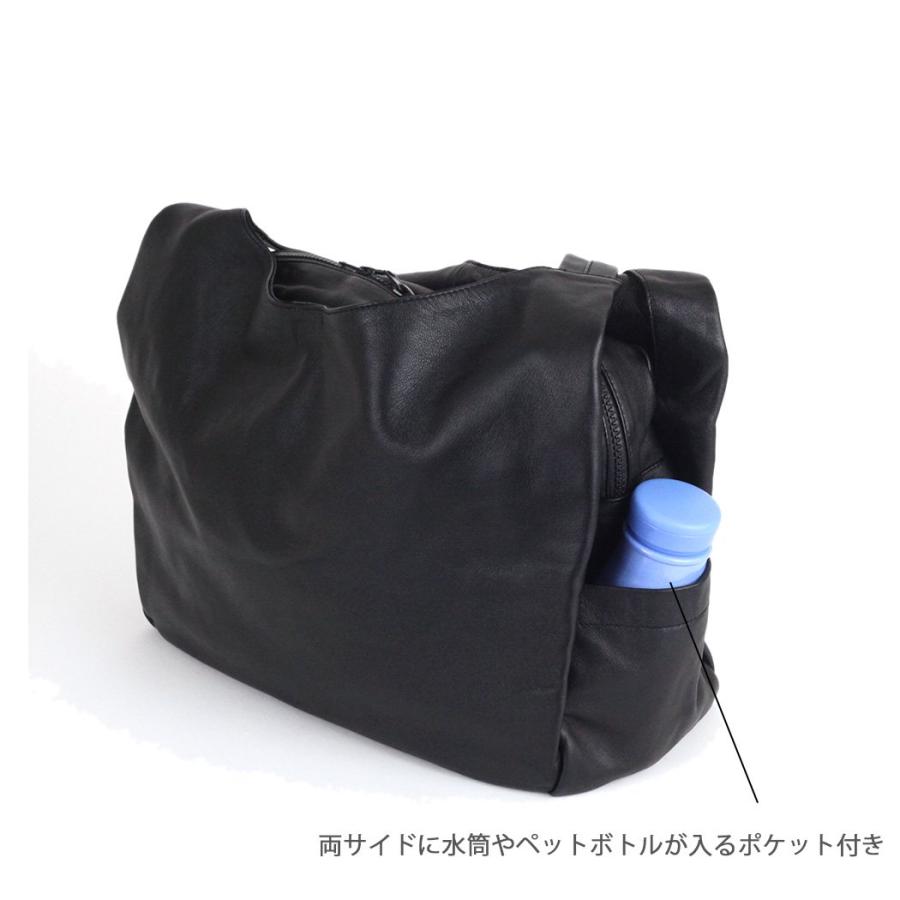 SEASIDE FREERIDE シーサイドフリーライド22B-SFR135 SEMURANGPJ BAG ダブルポケット レザー ビッグ トート バッグ ブラック レディース バッグ 軽量 軽い大き… | seaside freeride | 02