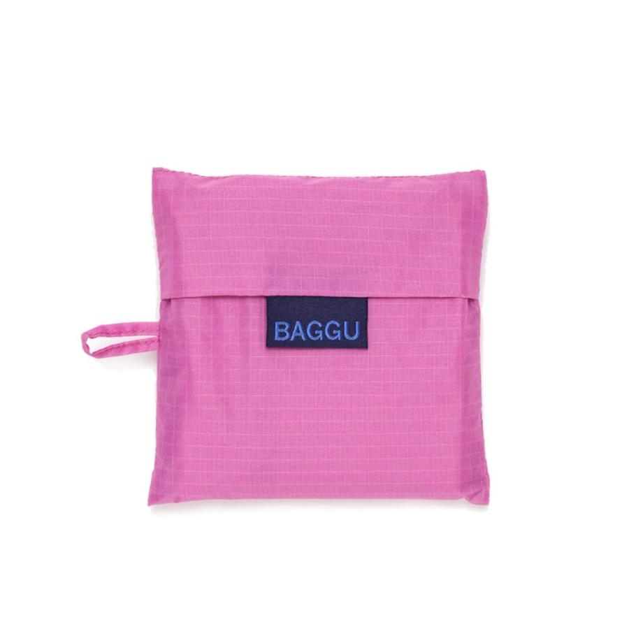 BAGGU バグー エコバッグ  ブライトピンク100%リサイクルナイロン STANDARD スタンダード サイズ 大きい 大容量 ショルダー 洗濯可能 折り畳み コンパクト 軽… | BAGGU | 03