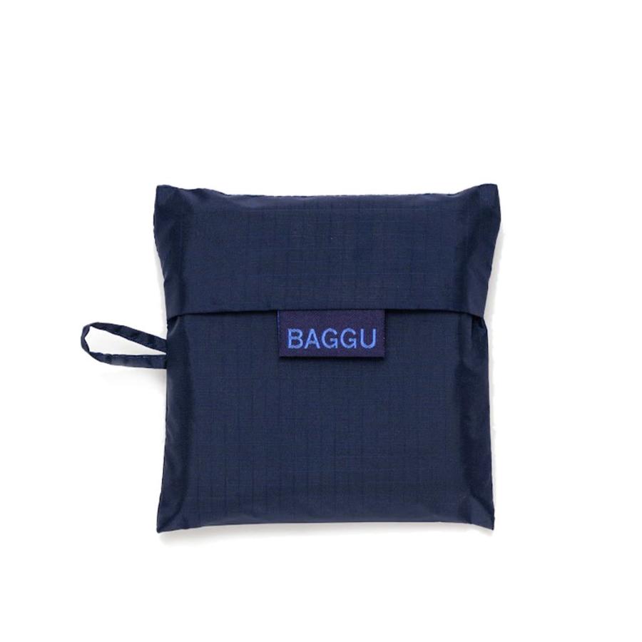 BAGGU バグー エコバッグ  ネイビー100%リサイクルナイロン STANDARD スタンダード サイズ 大きい 大容量 ショルダー 洗濯可能 折り畳み コンパクト 軽量 レジ… | BAGGU | 03