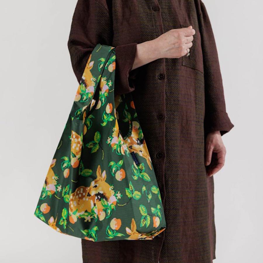 BAGGU バグー エコバッグ  ディア100%リサイクルナイロン STANDARD スタンダード サイズ 大きい 大容量 ショルダー 洗濯可能 折り畳み コンパクト 軽量 レジ袋… | BAGGU | 01