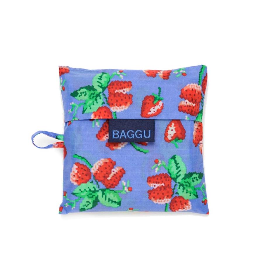 BAGGU バグー エコバッグ  ワイルドストロベリー100%リサイクルナイロン STANDARD スタンダード サイズ 大きい 大容量 ショルダー 洗濯可能 折り畳み コンパク… | BAGGU | 03