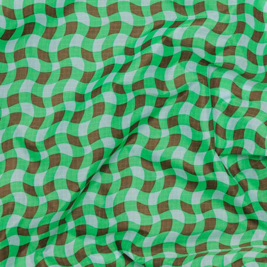 BAGGU (バグゥ) / STANDARD エコバッグ - 100%リサイクルナイロン - ウェービーギンガムグリーン | BAGGU | 02