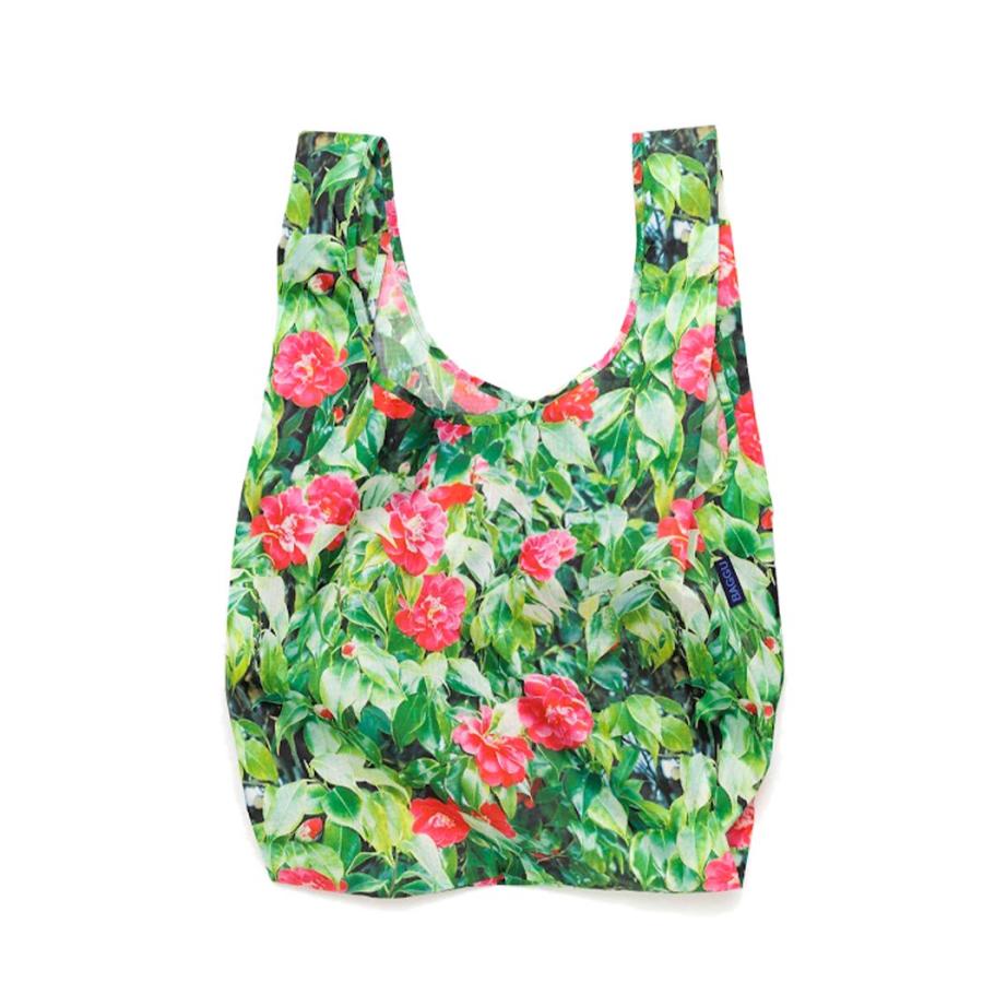 BAGGU バグー エコバッグ  カメリア100%リサイクルポリエステルSTANDARD スタンダード サイズ 大きい 大容量 ショルダー 洗濯可能 折り畳み コンパクト 軽量 … | BAGGU