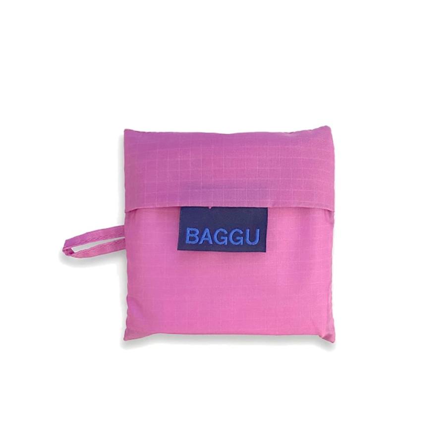 BAGGU バグー エコバッグ  ブライトピンク100%リサイクルナイロン BABY 無地 ベビー 洗濯可能 折り畳み コンパクト 軽量 ミニ コンビニ レジ袋型 入園 入学 準… | BAGGU | 03