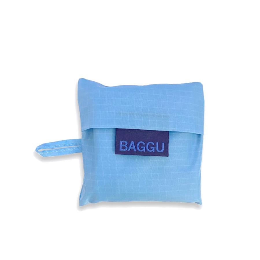 BAGGU バグー エコバッグ  ソフトブルー100%リサイクルナイロン BABY 無地 ベビー 洗濯可能 折り畳み コンパクト 軽量 ミニ コンビニ レジ袋型 入園 入学 準備… | BAGGU | 03