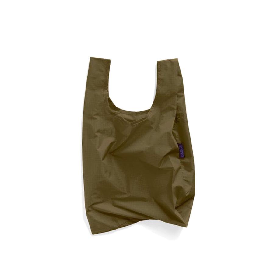 BAGGU バグー エコバッグ  タマリンドグリーン100%リサイクルナイロン BABY 無地 ベビー 洗濯可能 折り畳み コンパクト 軽量 ミニ コンビニ レジ袋型 入園 入… | BAGGU