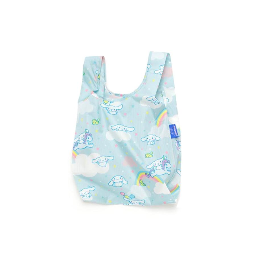 BAGGU バグー エコバッグ  シナモロール100%リサイクルナイロン BABY ベビー 柄 洗濯可能 折り畳み コンパクト 軽量 ミニ コンビニ レジ袋型 入園 入学 準備 … | BAGGU