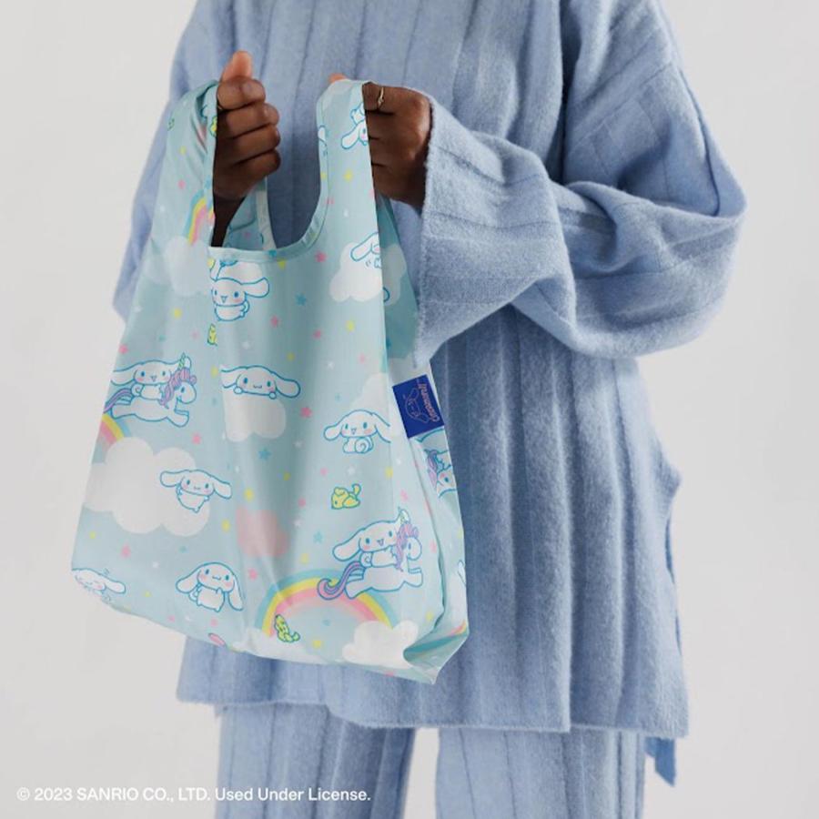 BAGGU バグー エコバッグ  シナモロール100%リサイクルナイロン BABY ベビー 柄 洗濯可能 折り畳み コンパクト 軽量 ミニ コンビニ レジ袋型 入園 入学 準備 … | BAGGU | 01