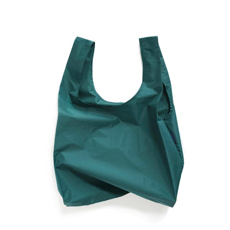 BAGGU バグー エコバッグ  マラカイト100%リサイクルナイロン STANDARD スタンダード サイズ 大きい 大容量 ショルダー 洗濯可能 折り畳み コンパクト 軽量 レ… | BAGGU