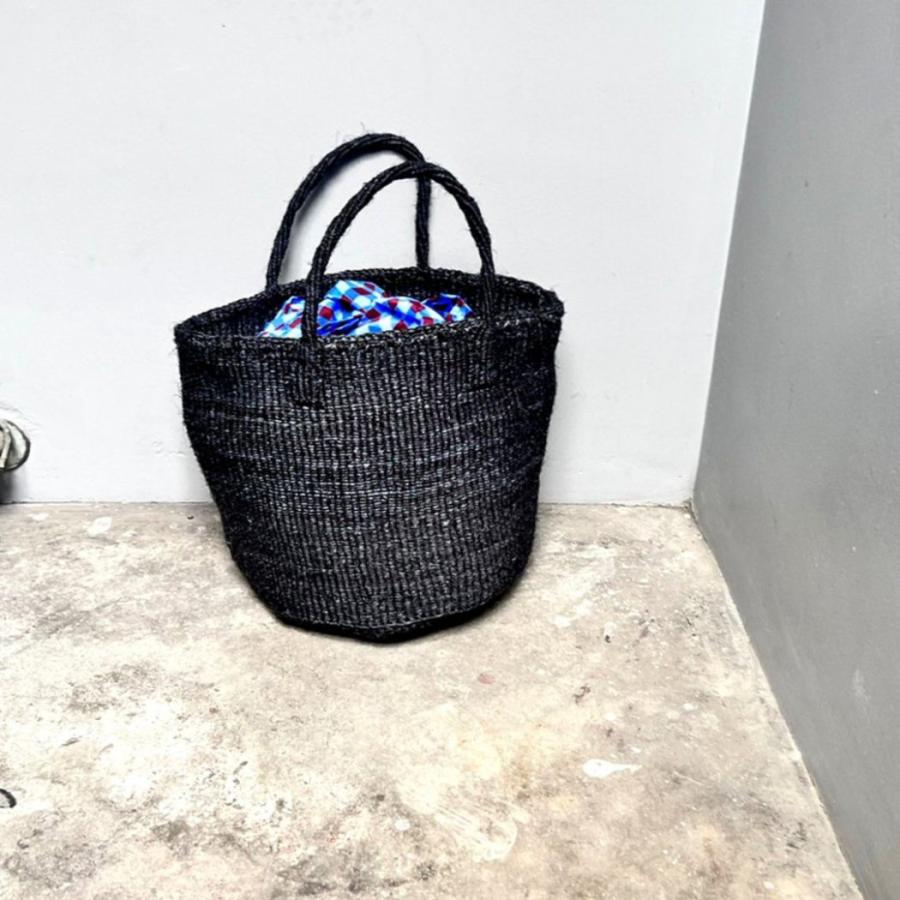 かごバッグ サイザル カゴバッグ ラウンド S K1103D-13 ダークグレー レディース 9インチ プチギフト お祝い 贈り物 ポイント 消化 買いまわり プレゼント か… | 