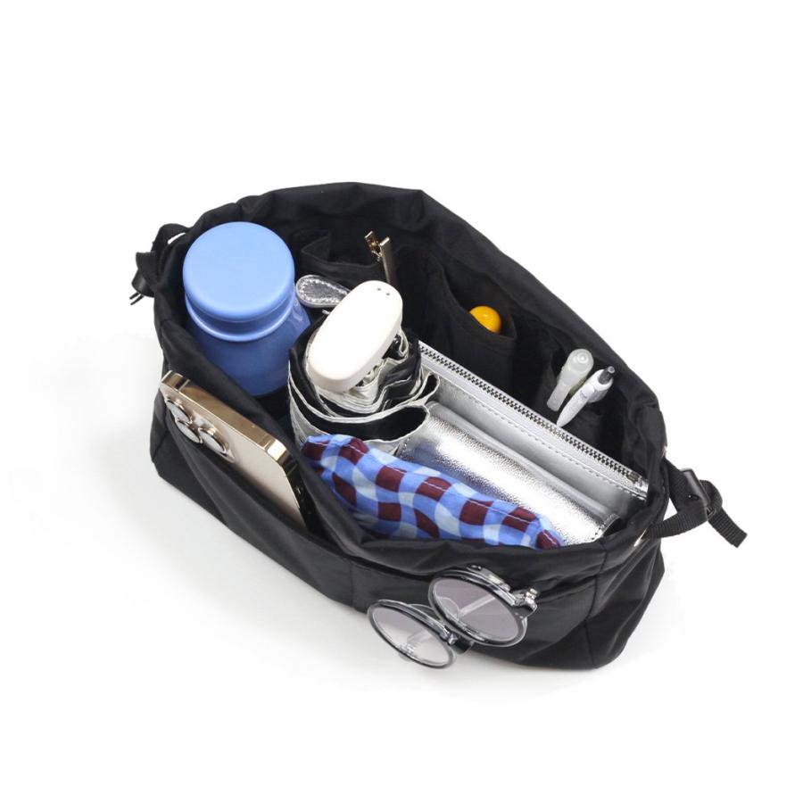 STARLETS (スターレッツ) /  ha220201 巾着型 バッグ イン バッグ ポーチ- ブラック | STARLETS | 01