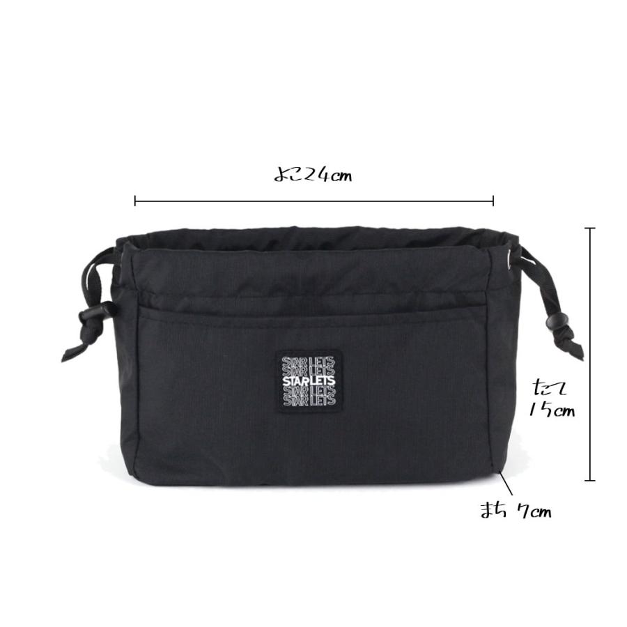 STARLETS (スターレッツ) /  ha220201 巾着型 バッグ イン バッグ ポーチ- ブラック | STARLETS | 05