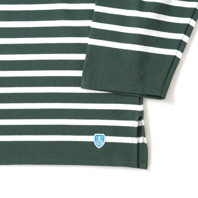オーシバル ORCIVAL ボーダー オーバーサイズ ラッセル フレンチ セーラー 長袖 Tシャツ French Bean / White フレンチビーン×ホワイト グリーン 6130 フラン… | ORCIVAL | 03