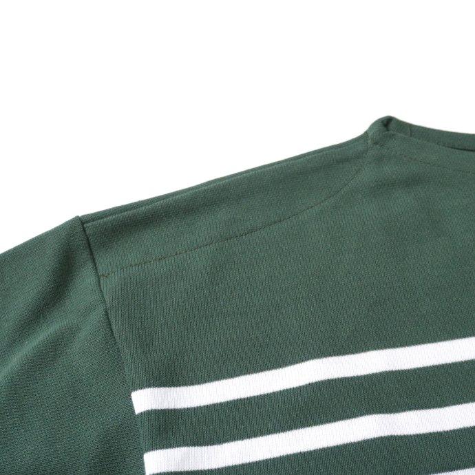 オーシバル ORCIVAL ボーダー オーバーサイズ ラッセル フレンチ セーラー 長袖 Tシャツ French Bean / White フレンチビーン×ホワイト グリーン 6130 フラン… | ORCIVAL | 04