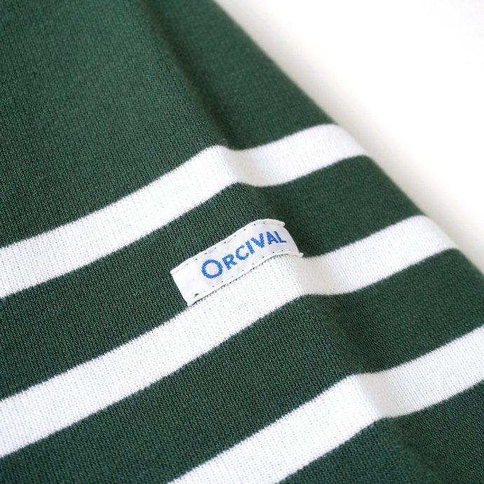 オーシバル ORCIVAL ボーダー オーバーサイズ ラッセル フレンチ セーラー 長袖 Tシャツ French Bean / White フレンチビーン×ホワイト グリーン 6130 フラン… | ORCIVAL | 05