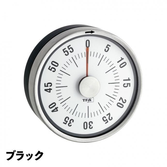 TFA Dostmann ドストマン / Analogue kitchen timer PUCK 38.1028 ステンレス製アナログキッチンタイマー 全2色 ホワイト ブラック | TFA Dostmann | 10