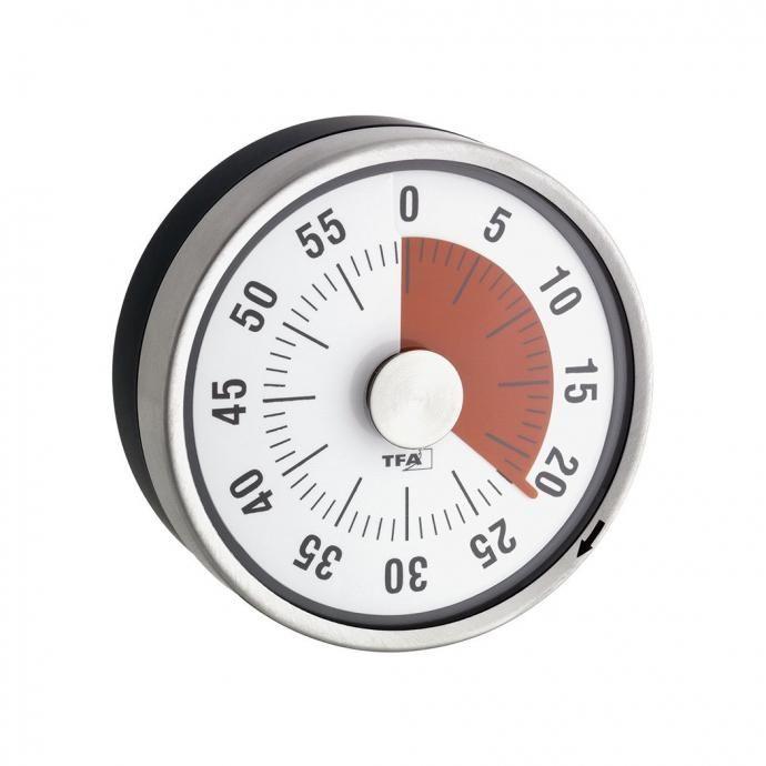 TFA Dostmann ドストマン / Analogue kitchen timer PUCK 38.1028 ステンレス製アナログキッチンタイマー 全2色 ホワイト ブラック | TFA Dostmann | 11