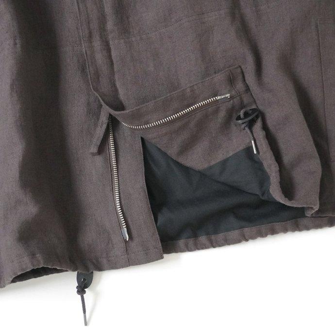 STILL BY HAND スティル バイ ハンド BL03233 - DARK BROWN 起毛リネン  