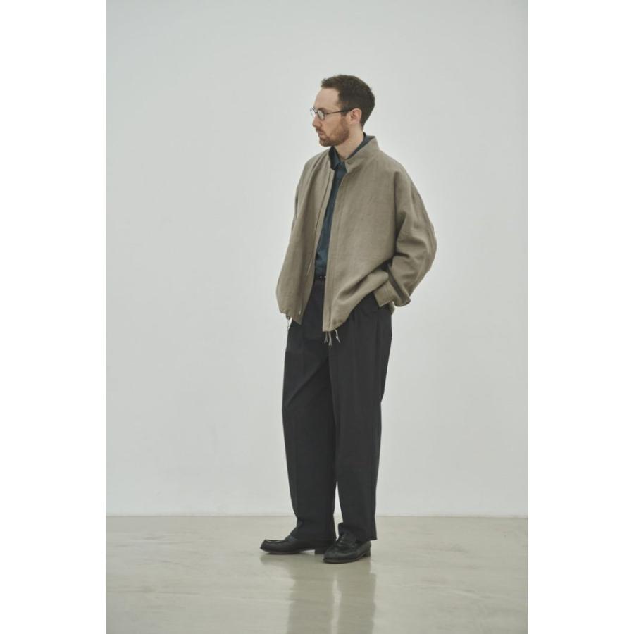 STILL BY HAND スティル バイ ハンド BL03233 - DARK BROWN 起毛リネン  