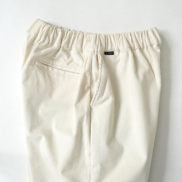 vecchi / C.Coulisse Corduroy Easy Pants - Cream ストレッチコーデュロイ イージーパンツ クリーム | C.R.E.A.M | 02