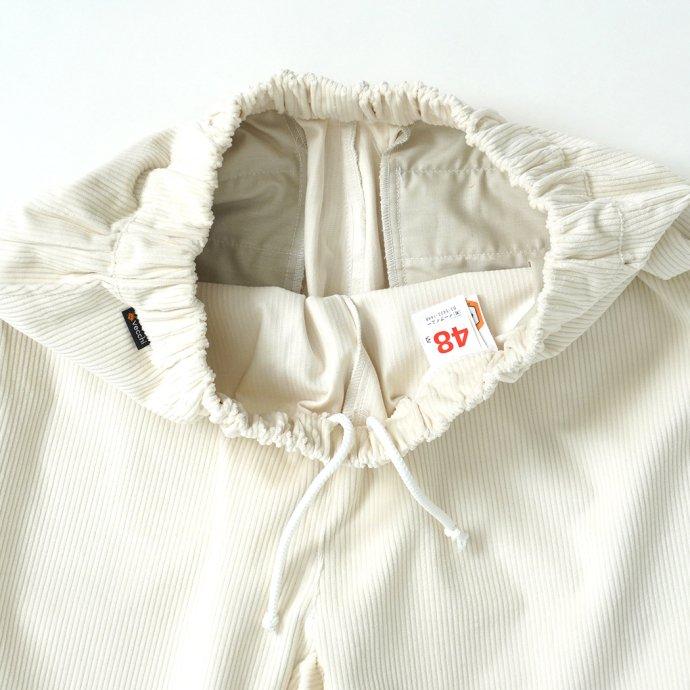vecchi / C.Coulisse Corduroy Easy Pants - Cream ストレッチコーデュロイ イージーパンツ クリーム | C.R.E.A.M | 04