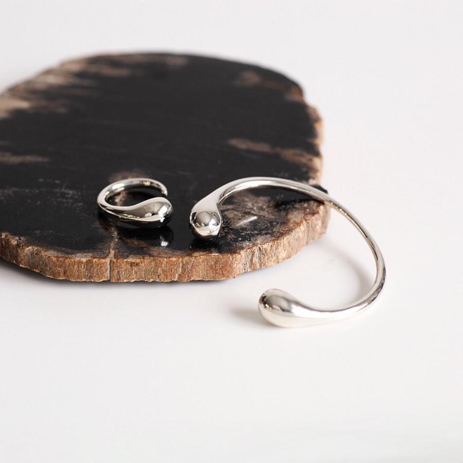 BYOKA (ビョーカ) / W2601 BUD CUFF カフ ブレスレット バングル - シルバー | BYOKA | 04