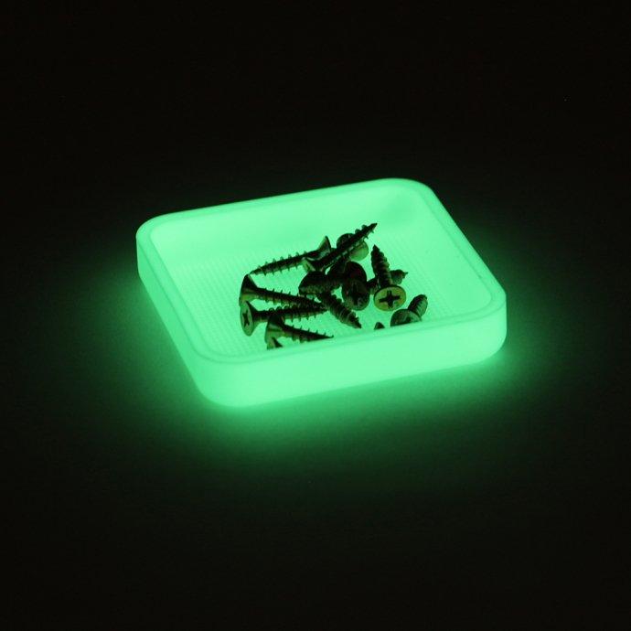 Mini Parts Tray Glow ミニパーツトレイ グロー 蓄光 光 発光 暗闇 光る キャンプ アウトドア アメリカ軍 ミリタリー 滑り止め ラバー トレー トレイ ポイント… | MINI | 01