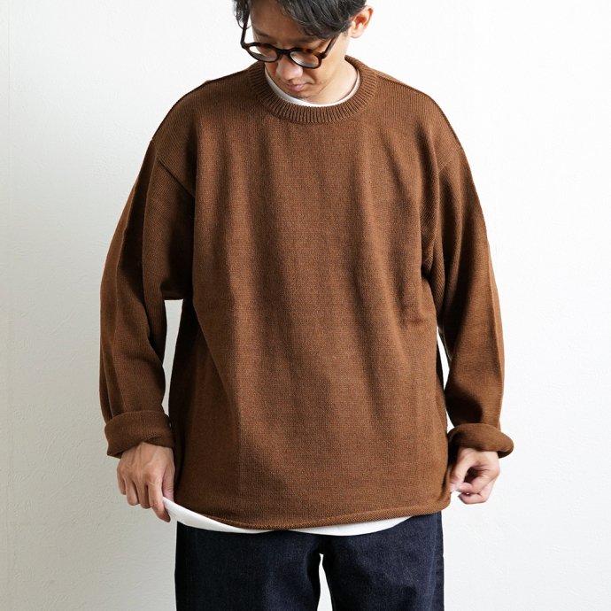 THIBAULT VAN DER STRAETE / アルパカウール クルーネックプルオーバー VICUNA ティボー ヴァンダル ストラット ビクーニャ 5351W | THIBAULT VAN DER STRAETE | 05