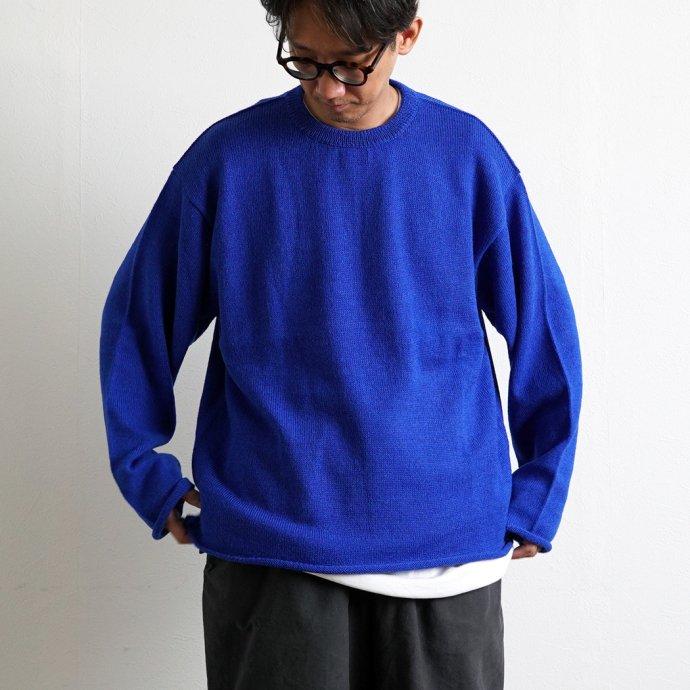 THIBAULT VAN DER STRAETE / アルパカウール クルーネックプルオーバー ROYAL BLUE ティボー ヴァンダル ストラット ロイヤルブルー 5351W | THIBAULT VAN DER STRAETE | 05